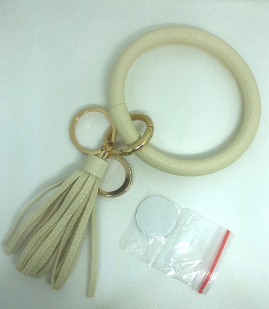 Bangle Keychain with Sublimation Disk