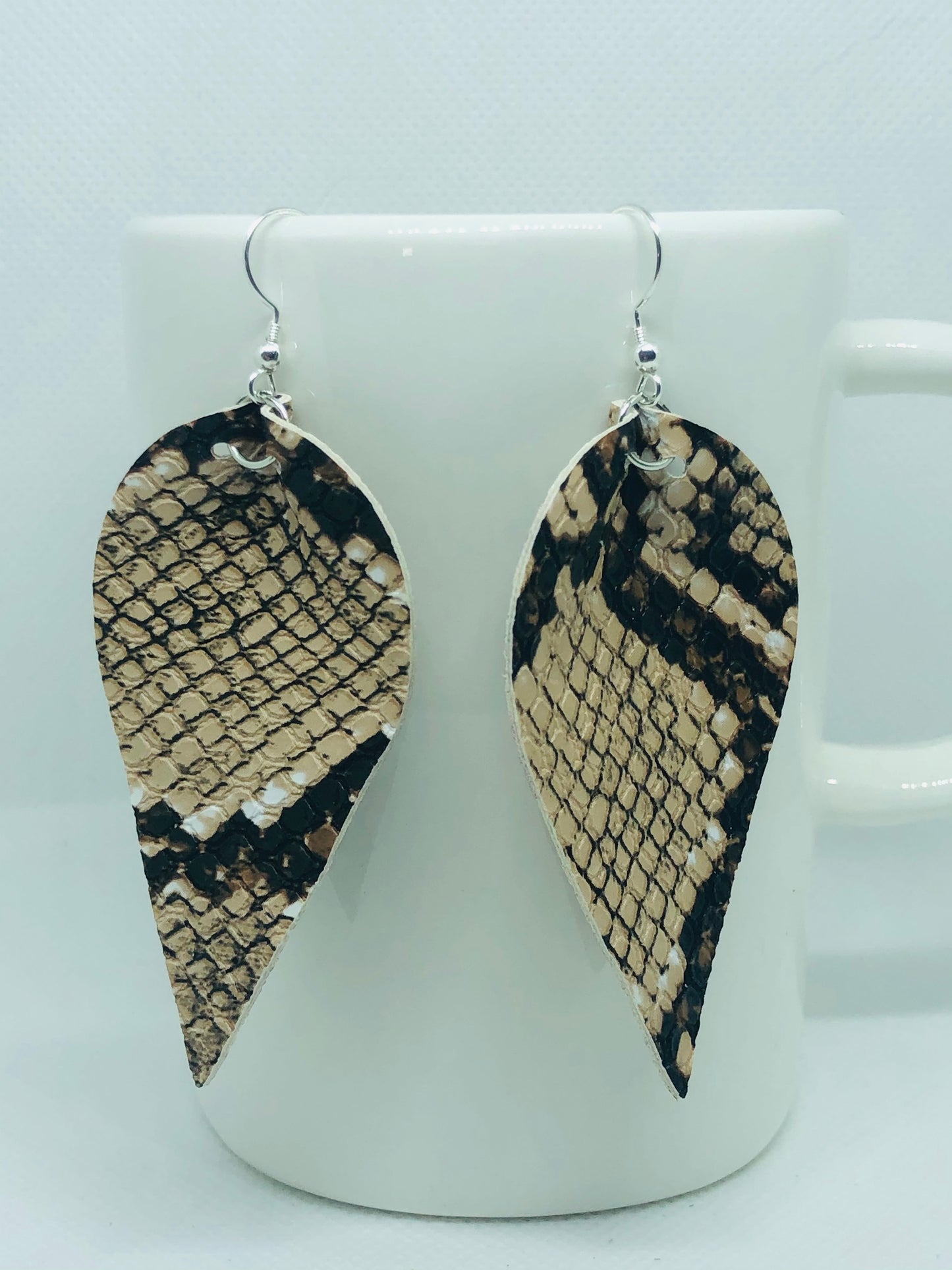 Folded Tear Drop Earrings